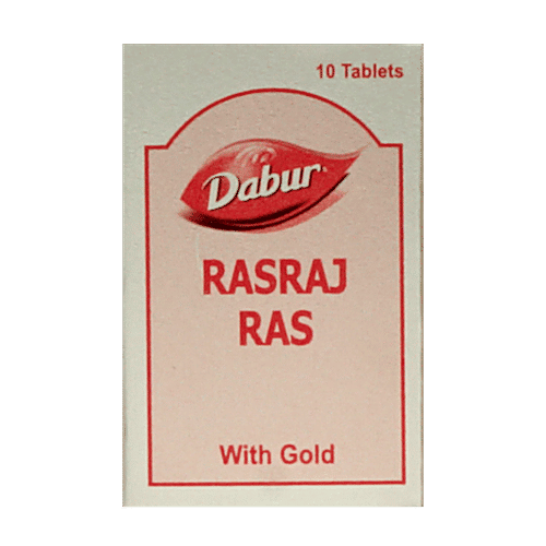 Dabur Rasraj Ras With Gold, 10 Tablets  
