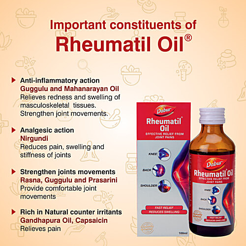 Dabur Rheumatil Oil, 100 ml  