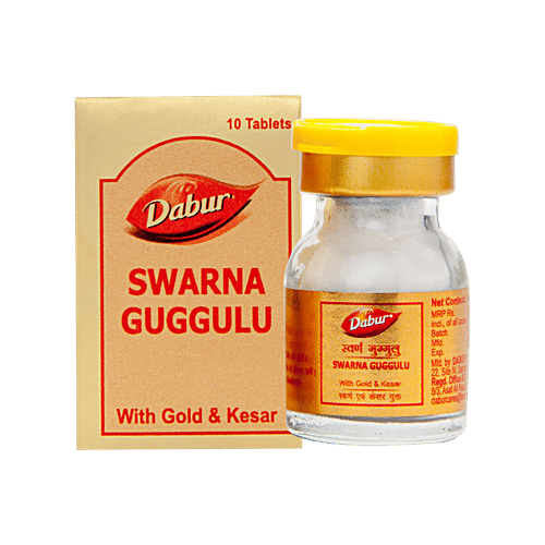 Dabur Swarna Guggulu, 10 Tablets  