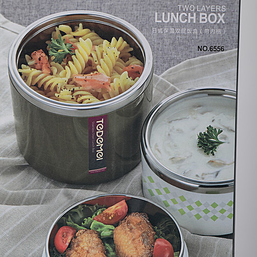 Tedemi Plastic & Stainless Steel Lunch Box - Blue, BB1380BLU, 1.13 L  