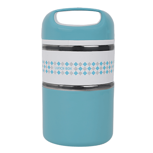 Tedemi Plastic & Stainless Steel Lunch Box - Blue, BB1380BLU, 1.13 L  