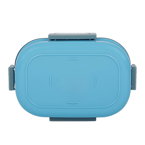 Tedemi Plastic & Stainless Steel Lunch Box - Blue, BB1381BLU, 710 ml  