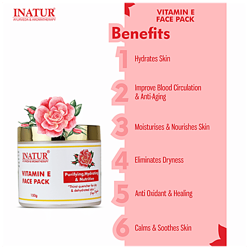 INATUR  Vitamin E Face Pack, 100 g  