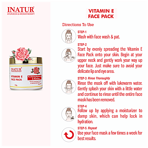 INATUR  Vitamin E Face Pack, 100 g  