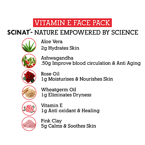 INATUR  Vitamin E Face Pack, 100 g  