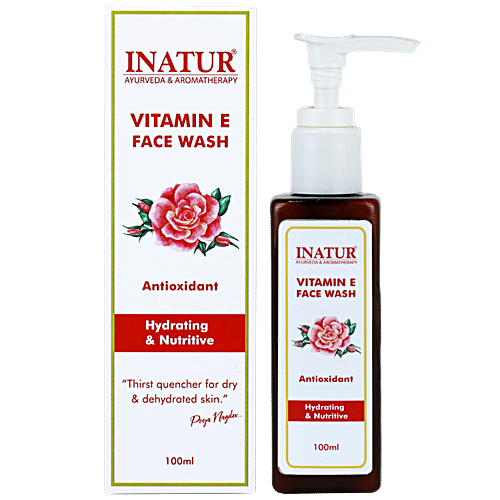 INATUR  Vitamin E Face Wash, 100 ml  