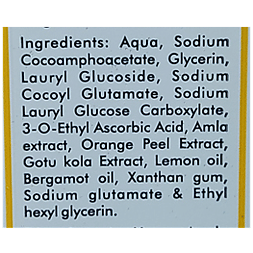 INATUR  Vitamin C Face Wash, 100 ml  