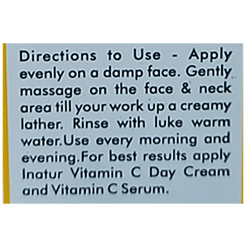 INATUR  Vitamin C Face Wash, 100 ml  