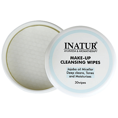 INATUR  Make-Up Cleansing Wipes - Jojoba Oil Micellar, 30 pcs  