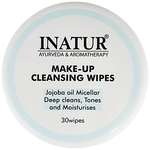INATUR  Make-Up Cleansing Wipes - Jojoba Oil Micellar, 30 pcs  