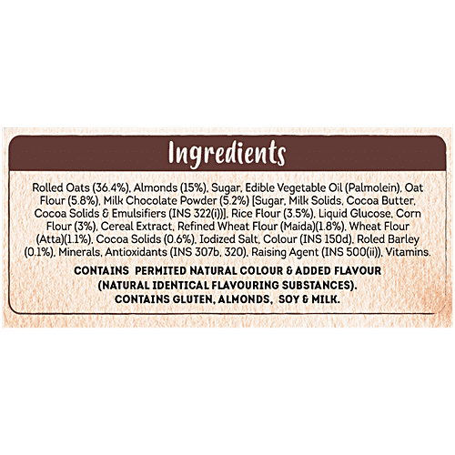 Kellogg's Crunchy Granola Muesli Chocolate & Almonds - Ready to eat Breakfast & Snack, 450 g Pouch Zero Trans Fat