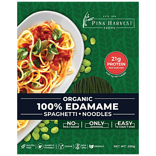 Buy Pink Harvest Farms 100 Edamame Spaghetti Noodles Online at Best