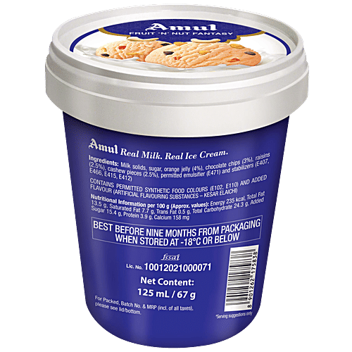 Buy Amul Fruit 'N' Nut Fantasy Ice Cream Online at Best Price of Rs 35