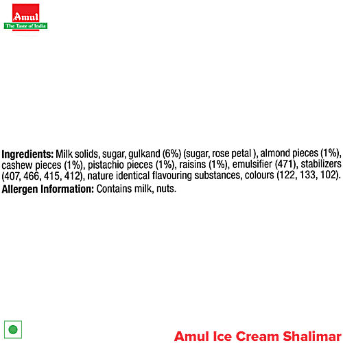 Amul Shalimar Ice Cream, 125 ml Cup