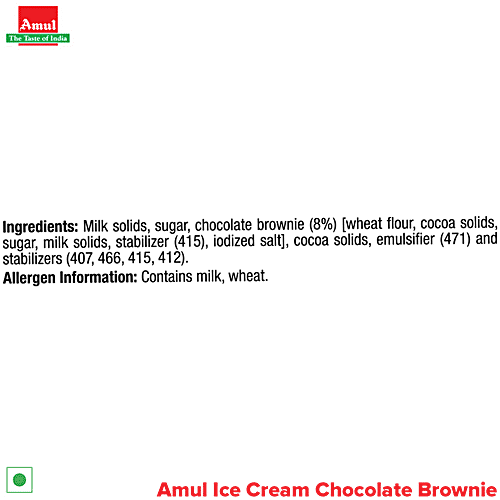 Amul Chocolate Brownie Ice Cream, 125 ml Cup 
