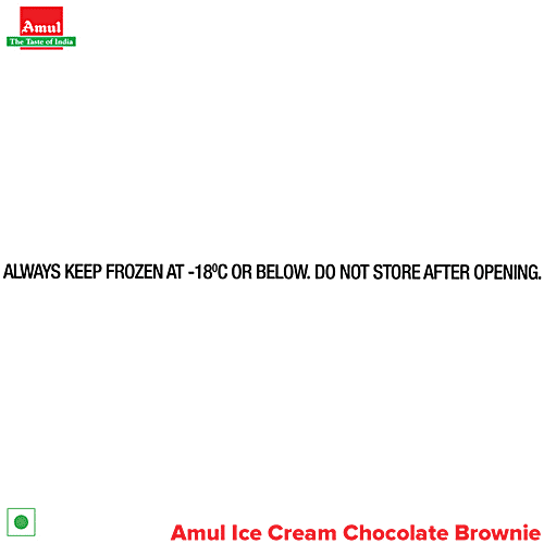 Amul Chocolate Brownie Ice Cream, 125 ml Cup 