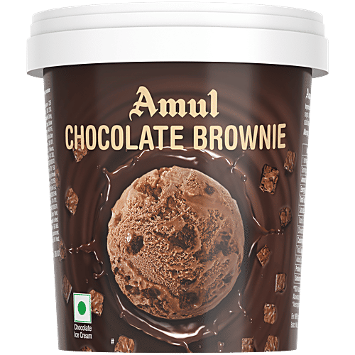 Amul Chocolate Brownie Ice Cream, 125 ml Cup 