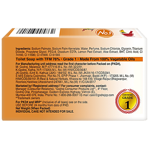 Buy Godrej No.1 Sandal & Turmeric Bathing Soap, With Natural Oils