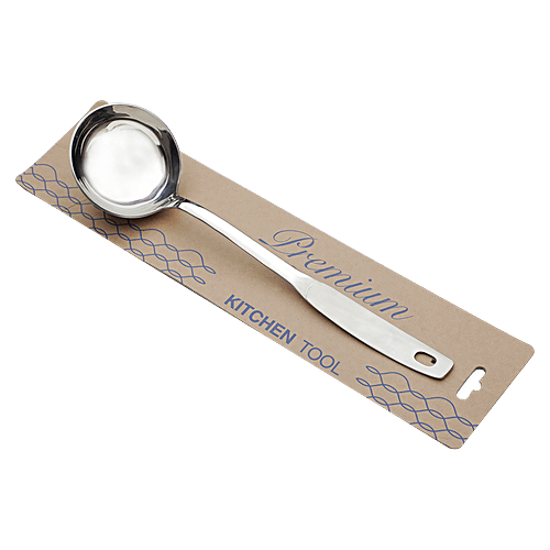 BB Home Steel Dal/Gravy Laddle - Big, Premium Gem Series, BBKT20, 1 pc  