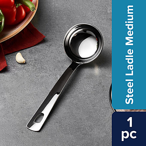 bb home Dal/Gravy Ladle - Medium, Classic Diana Series, Stainless Steel, BBST33, 1 pc  Dishwasher Safe