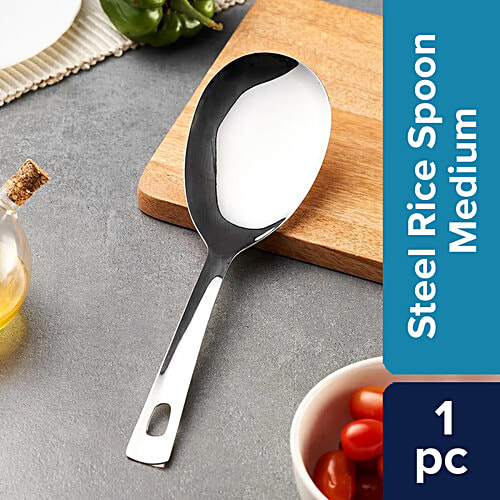 bb home Rice Serving Spoon - Medium, Classic Diana Series, Stainless Steel, BBST37, 1 pc  Dishwasher Safe