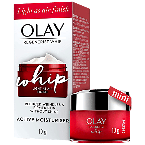Olay Olay Ultra Lightweight Moisturiser - Regenerist Whip Mini Day Cream, Non SPF, 10 g  