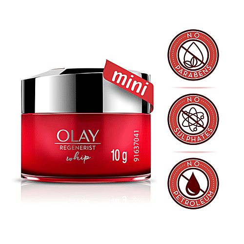 Olay Olay Ultra Lightweight Moisturiser - Regenerist Whip Mini Day Cream, Non SPF, 10 g  