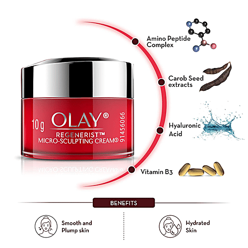 Olay Regenerist Micro Sculpting Cream - Advanced Anti-Ageing Moisturiser, Mini, 10 g