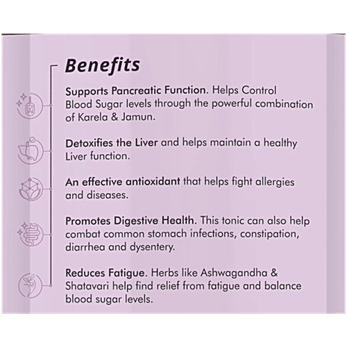 Sri Sri Tattva Karela Jamun Juice, 1 Litre - Ayurvedic Juice to Help Maintain Healthy Sugar Levels - Natural - No Added Sugar, 1 L  