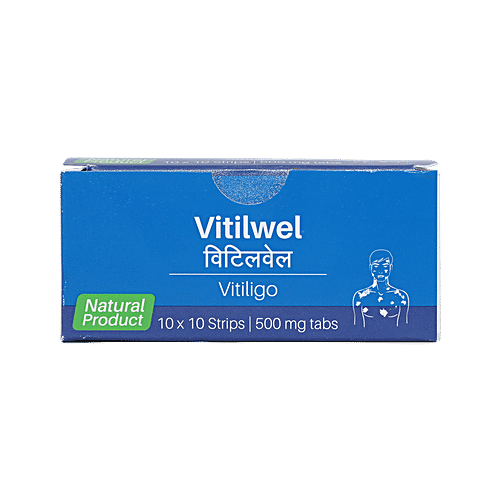 Sri Sri Tattva Vitilwel - Vitiligo, 100 pcs Blister Pack Paraben Free