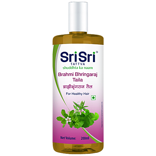 Sri Sri Tattva Brahmi Bhringaraj Taila - Anti Graying, 200 ml  