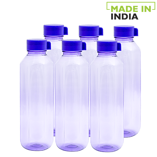 Buy BB Home Penta Plastic Pet Water Bottle Violet, Wide Mouth Online