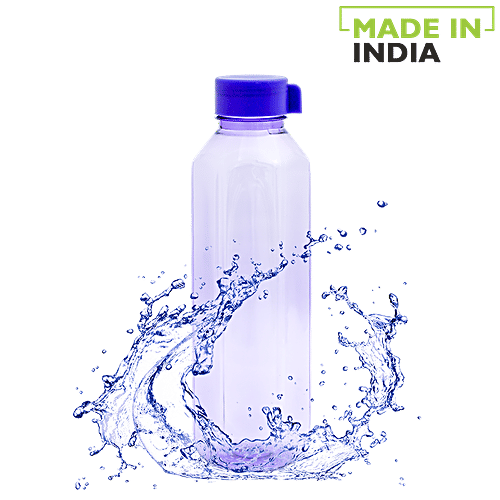 BB Home Penta Plastic Pet Water Bottle - Violet, Wide Mouth, 1 L  