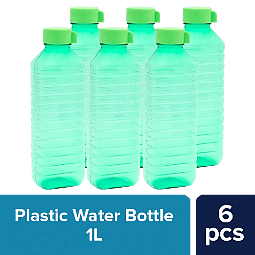 Buy BB Home Leo Plastic Water Bottle Wide Mouth, BPA Free, Green