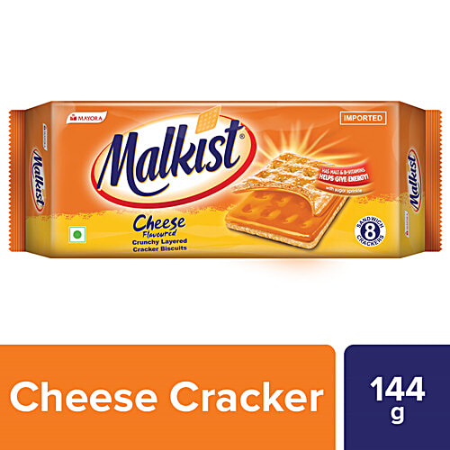Buy Malkist Cheese Flavoured Cracker Biscuits Family Pack Online at Best Price of Rs 60