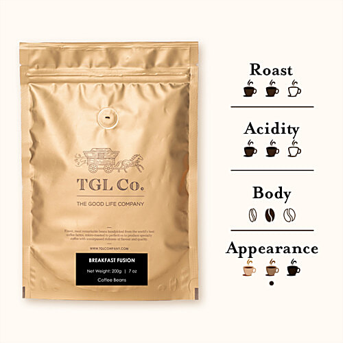 TGL Co. Breakfast Fusion Ground Coffee Beans, 100 g  