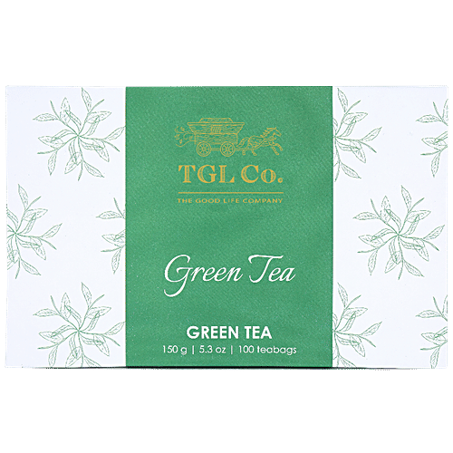 TGL Co. Pure Green Tea Bags, 150 g (100 Bags x 1.5 g each) 