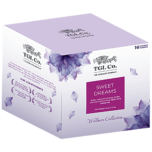 TGL Co. Sweet Dreams Chamomile Tea Bags, 32 g (16 Bags x 2 g each) 
