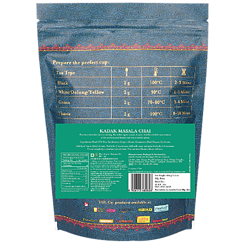 TGL Co. Kadak Masala Chai Tea CTC, 100 g  