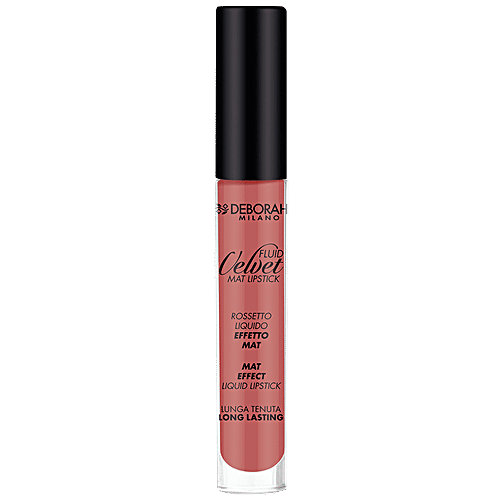 Deborah Milano Fluid Velvet Mat Lipstick - 13 Antique Pink, 4.5 g  