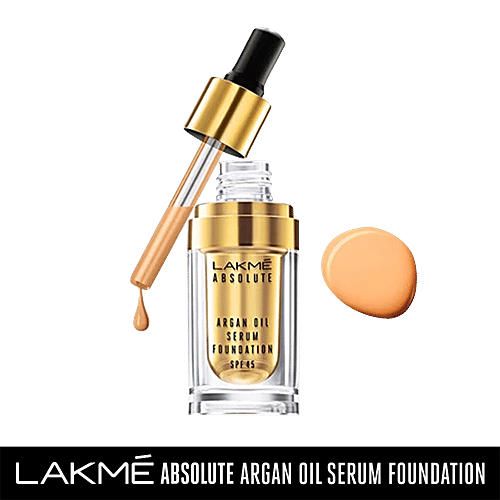 Lakme Absolute Argan Oil Serum Foundation - Cool Ivory, 15 ml  