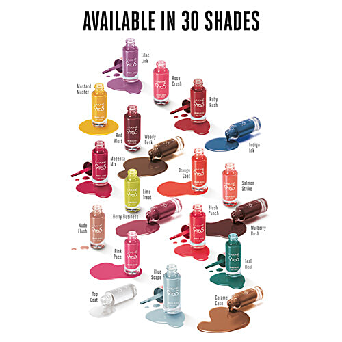 Lakme 9To5 Primer + Gloss Nail Colour - Red Splash, 6 ml  