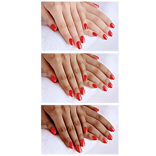 Lakme 9To5 Primer + Gloss Nail Colour - Red Splash, 6 ml  