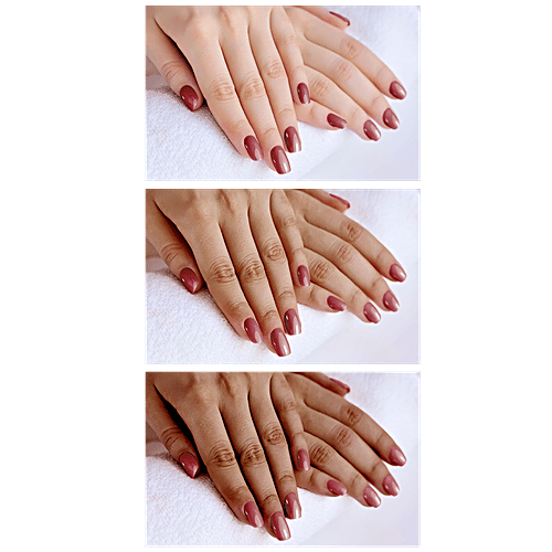 Lakme 9To5 Primer + Gloss Nail Colour - Dusty Pink, 6 ml  