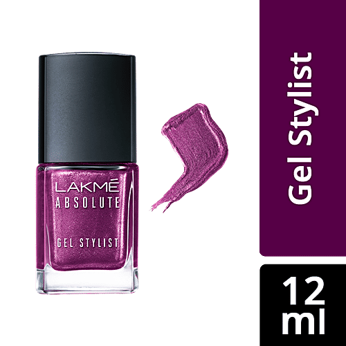 Lakme Absolute Gel Stylist Nail Colour, 12 ml Poison 