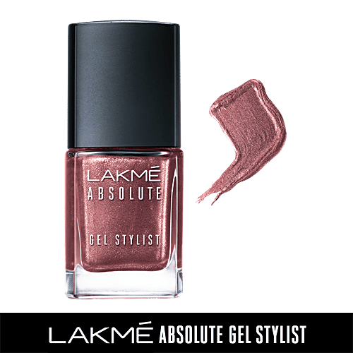 Lakme Absolute Gel Stylist Nail Colour, 12 ml Trinket Long-Lasting
