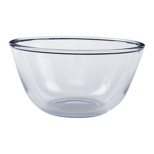 bb home Glass Borosilicate Mixing Bowl Set, 3 pcs (800 ml + 1.05 l + 1.6 l) Dishwasher Safe