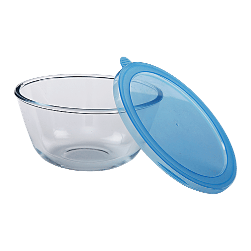 BB Home Borosilicate Glass Mixing Bowl With Lid, 800 ml  