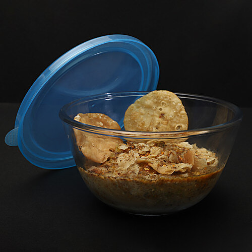BB Home Borosilicate Glass Mixing Bowl With Lid, 800 ml  