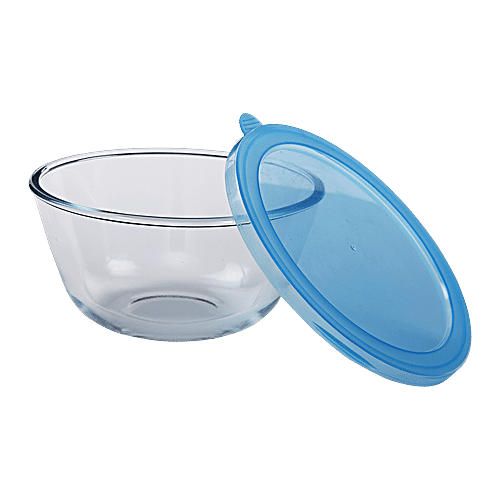 BB Home Borosilicate Glass Mixing Bowl With Lid, 1.05 L  